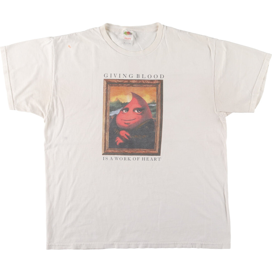 00'S Fruit of the Loom Art T-shirt Men's XL /eaa442811
