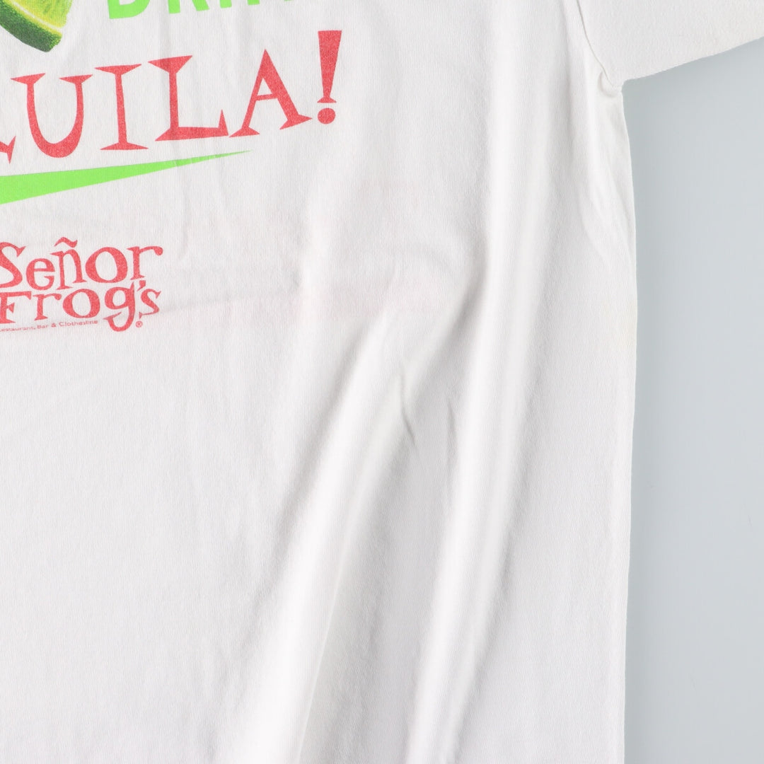 00'S SENOR FROG'S Advertising T-shirt Men's XL /eaa442825