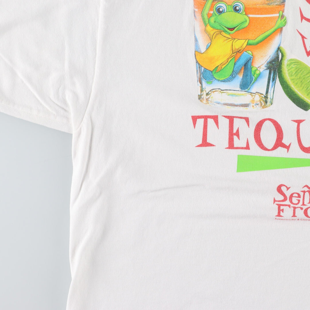 00'S SENOR FROG'S Advertising T-shirt Men's XL /eaa442825