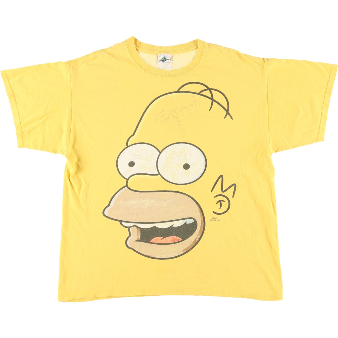 UNIVERSAL STUDIOS THE SIMPSONS The Simpsons Large Print Character Print T-Shirt Men's L /eaa442923