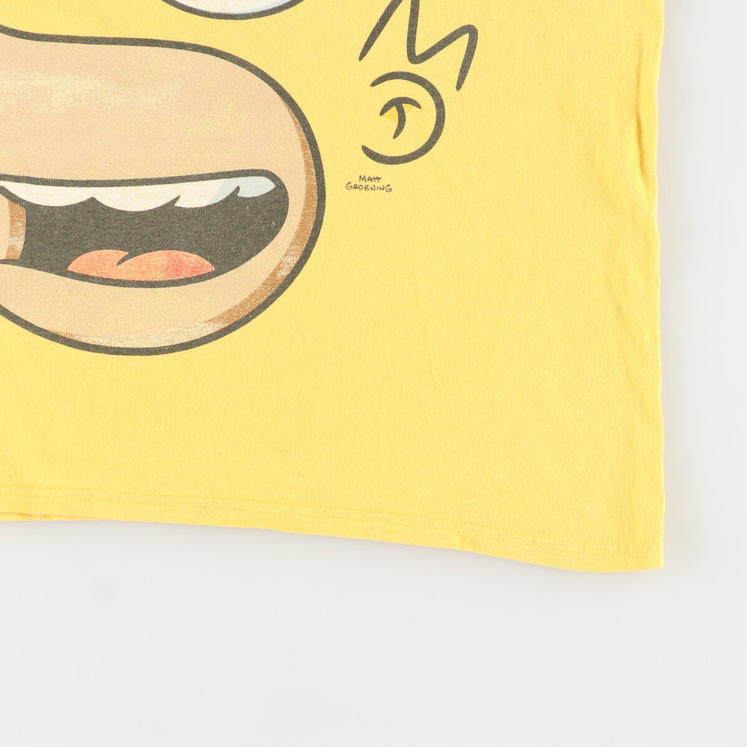 UNIVERSAL STUDIOS THE SIMPSONS The Simpsons Large Print Character Print T-Shirt Men's L /eaa442923