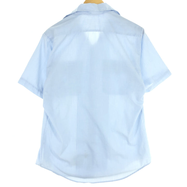 1970'S US military genuine SHIRT, MAN'S, POLY/COTTON open collar short sleeve military shirt made in USA 15 1/2 men's M vintage /eaa443002