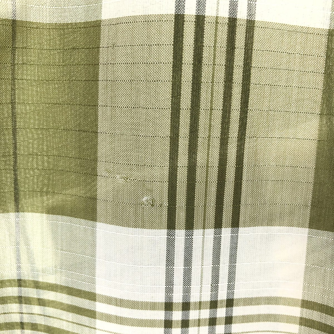 60's Arrow Check Pattern Short Sleeve Open Collar Shirt Made in USA Men's M Vintage /eaa443003