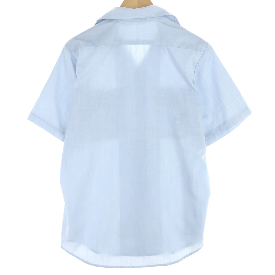 Genuine US military SHIRT, MAN'S, CTN/POLY, DURA PRESS, open collar, short sleeve military shirt, men's M, vintage /eaa443006