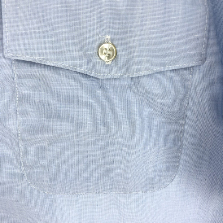 Genuine US military SHIRT, MAN'S, CTN/POLY, DURA PRESS, open collar, short sleeve military shirt, men's M, vintage /eaa443006