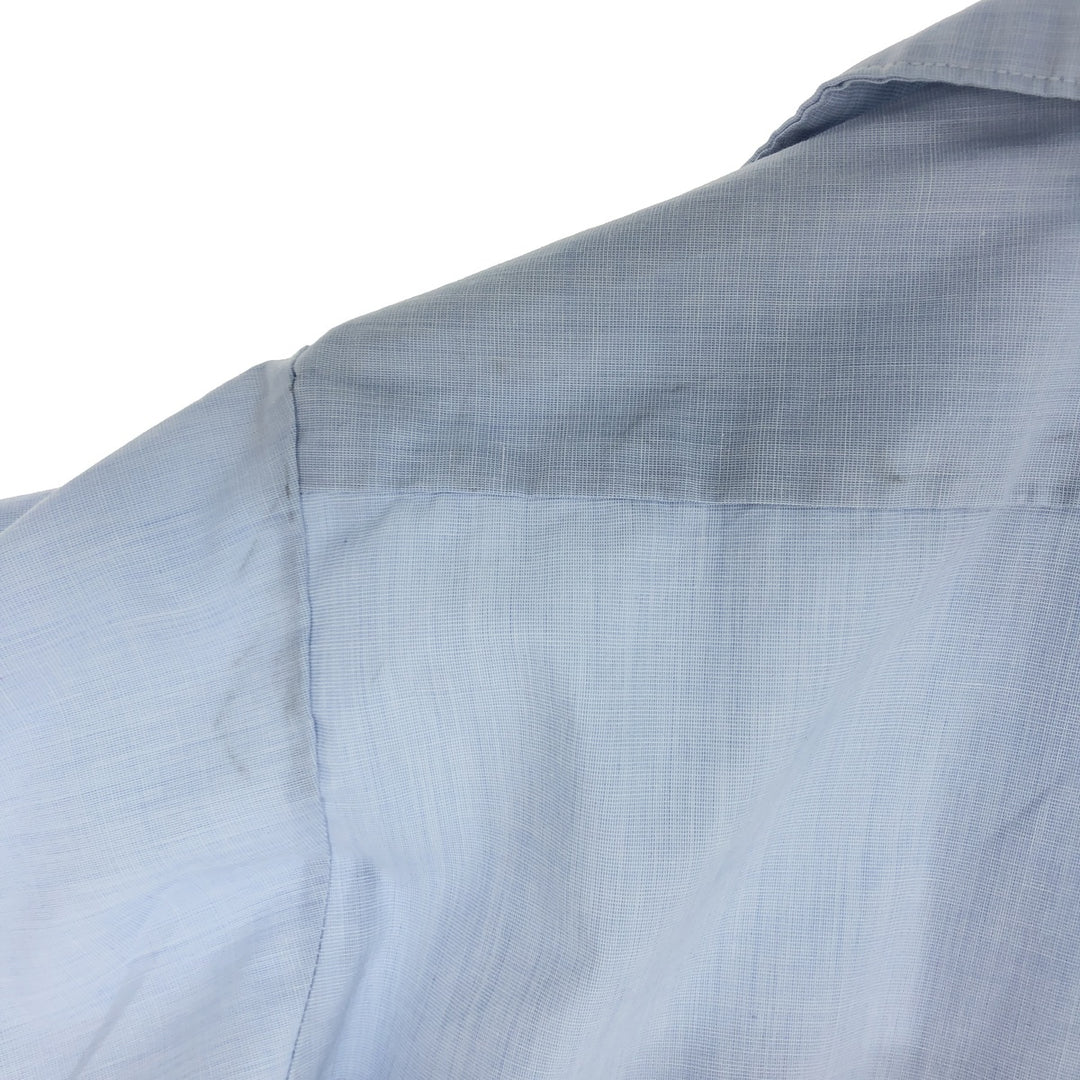 Genuine US military SHIRT, MAN'S, CTN/POLY, DURA PRESS, open collar, short sleeve military shirt, men's M, vintage /eaa443006