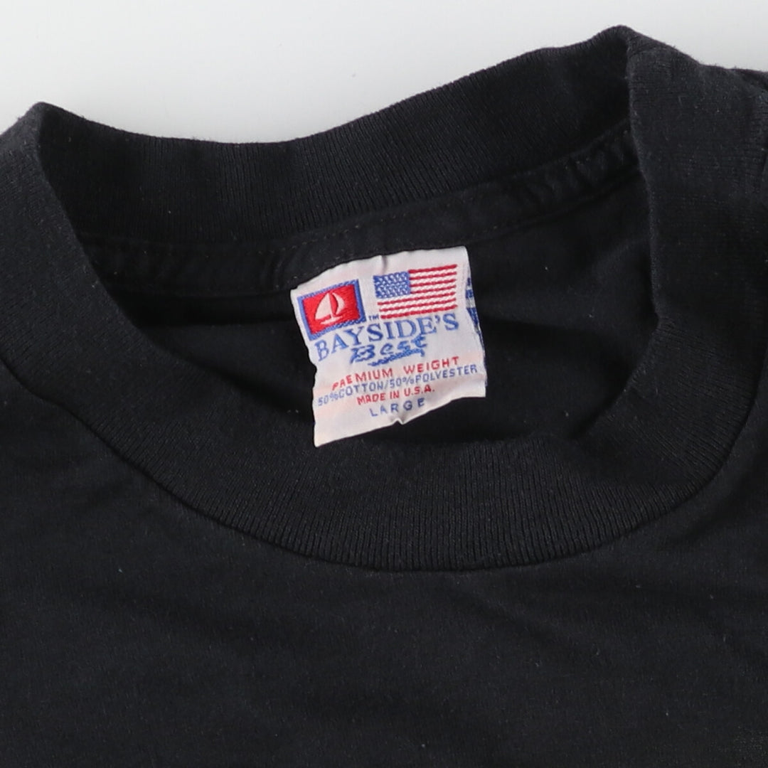 90'S BAYSIDE'S BEST LOGGERS BREWING COMPANY Advertising T-shirt Made in USA Men's L Vintage /eaa443023