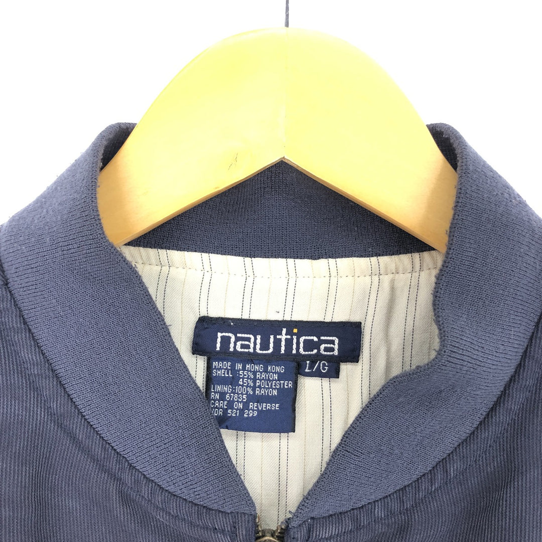 90'S NAUTICA Rayon Blouson Men's L Vintage /eaa443070