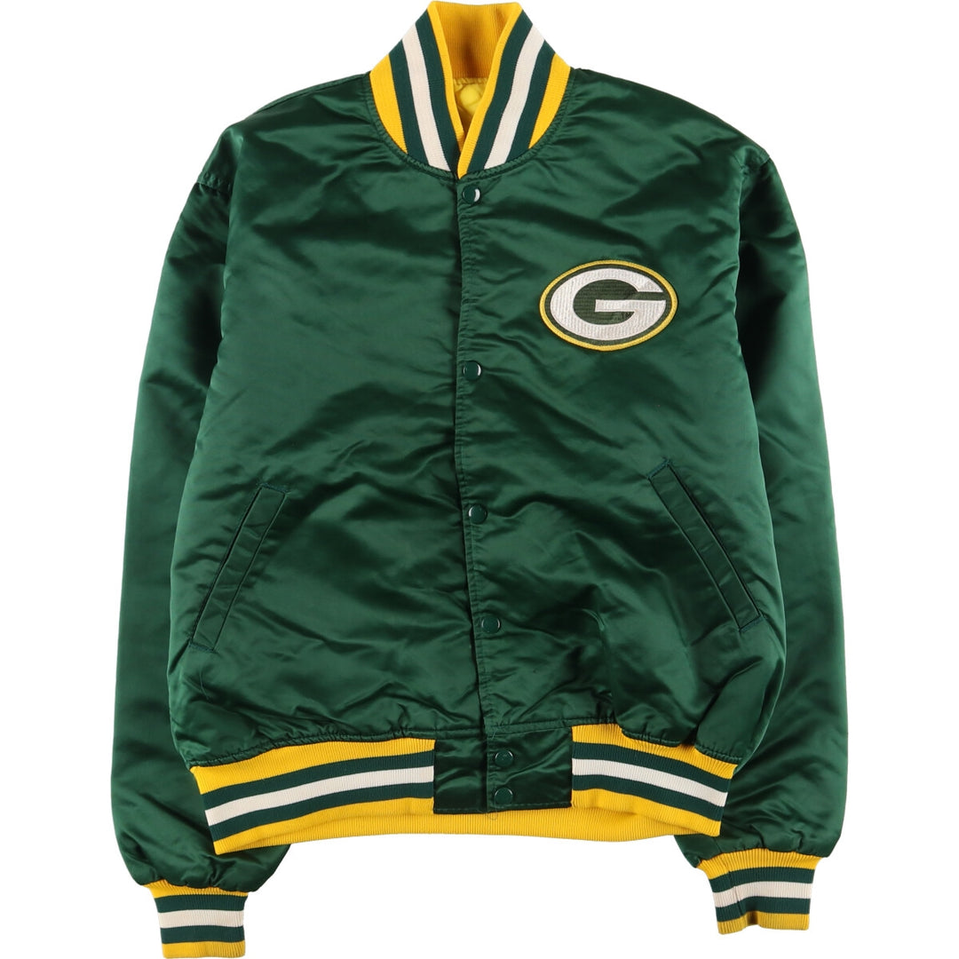 90'S Starter NFL Green Bay Packers Nylon Stadium Jacket Award Jacket Made in USA Men's L Size Vintage /eaa443081