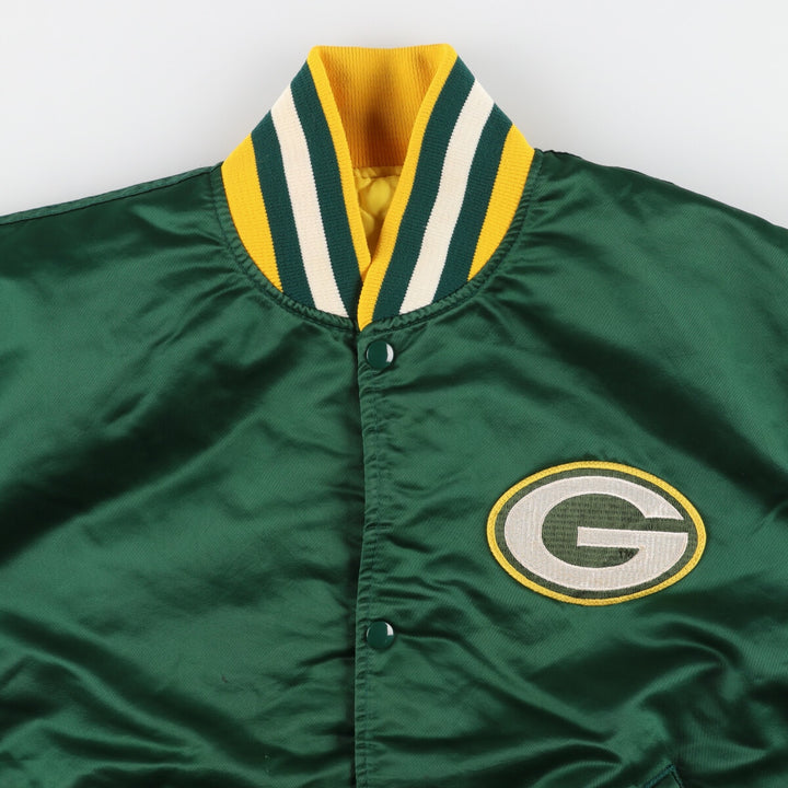 90'S Starter NFL Green Bay Packers Nylon Stadium Jacket Award Jacket Made in USA Men's L Size Vintage /eaa443081