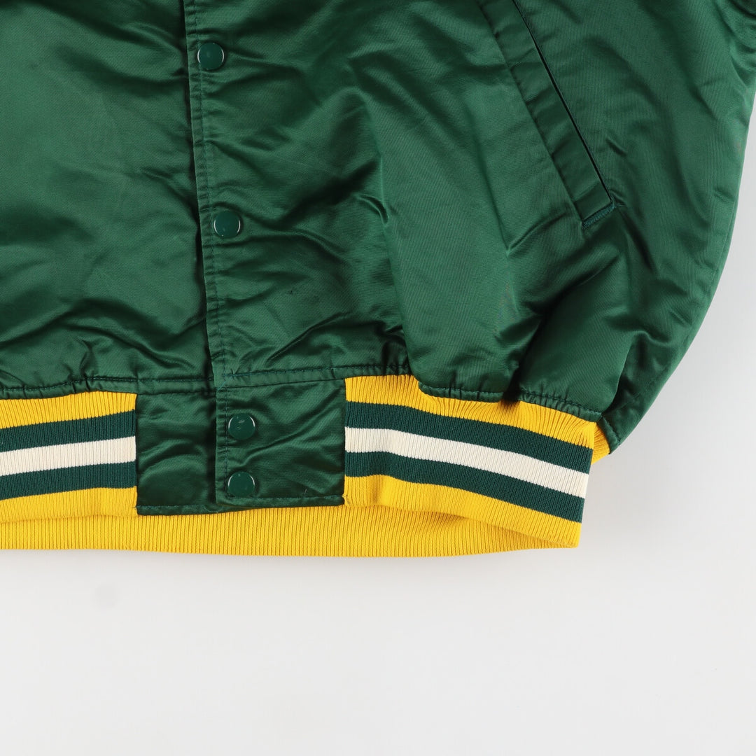 90'S Starter NFL Green Bay Packers Nylon Stadium Jacket Award Jacket Made in USA Men's L Size Vintage /eaa443081