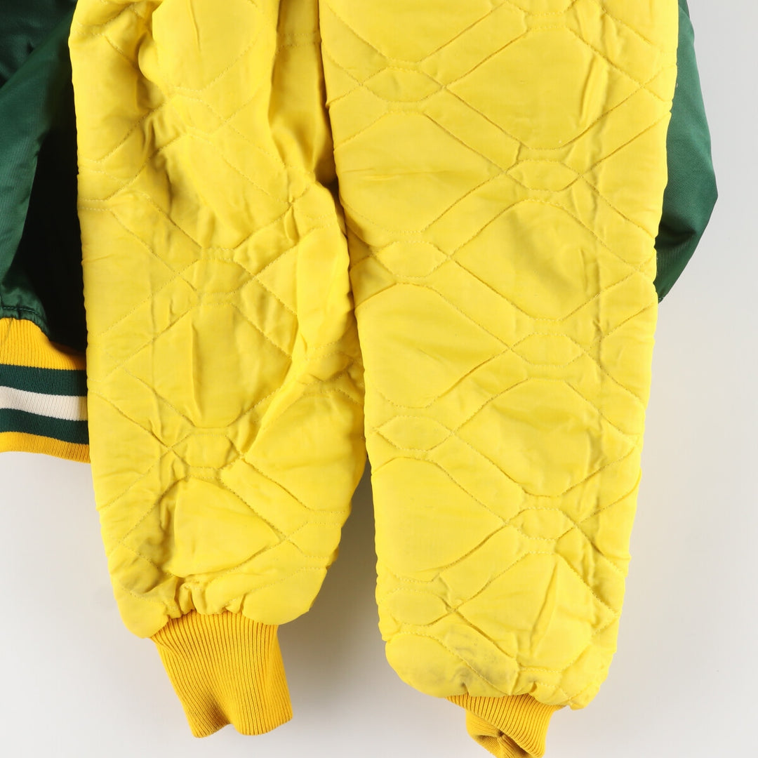 90'S Starter NFL Green Bay Packers Nylon Stadium Jacket Award Jacket Made in USA Men's L Size Vintage /eaa443081