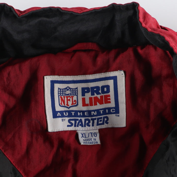 90'S Starter San Francisco 49ers Half Zip Padded Anorak Jacket Men's XL /eaa443084