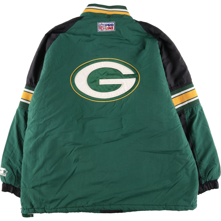 90'S Starter NFL Green Bay Packers Padded Anorak Jacket Puffer Jacket Men's XL /eaa443085