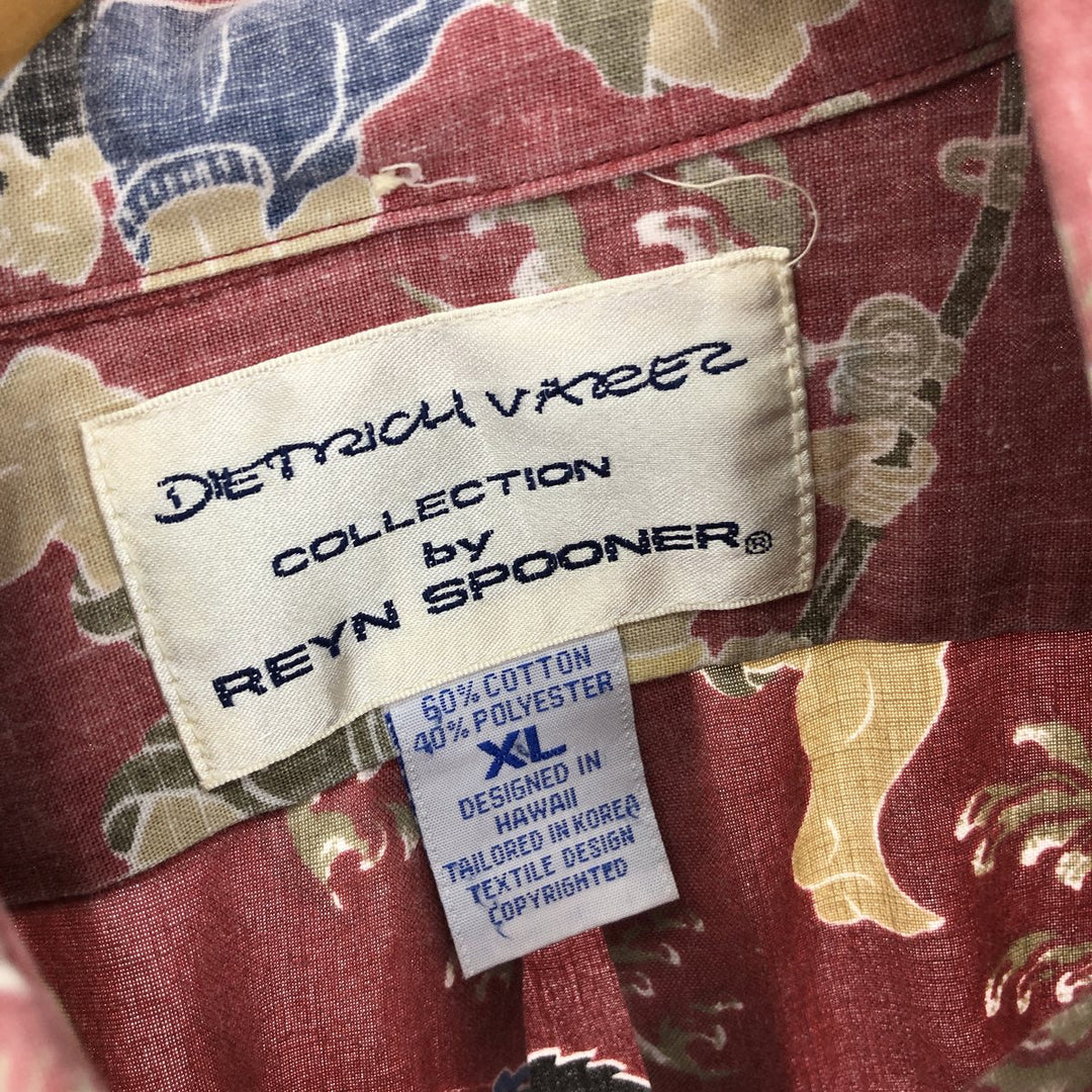 Reyn Spooner DIETRICH VAREZ COLLECTION All-over Pattern, Figure Pattern, Pullover, Button-down, Hawaiian Aloha Shirt, Men's XL /eaa443111