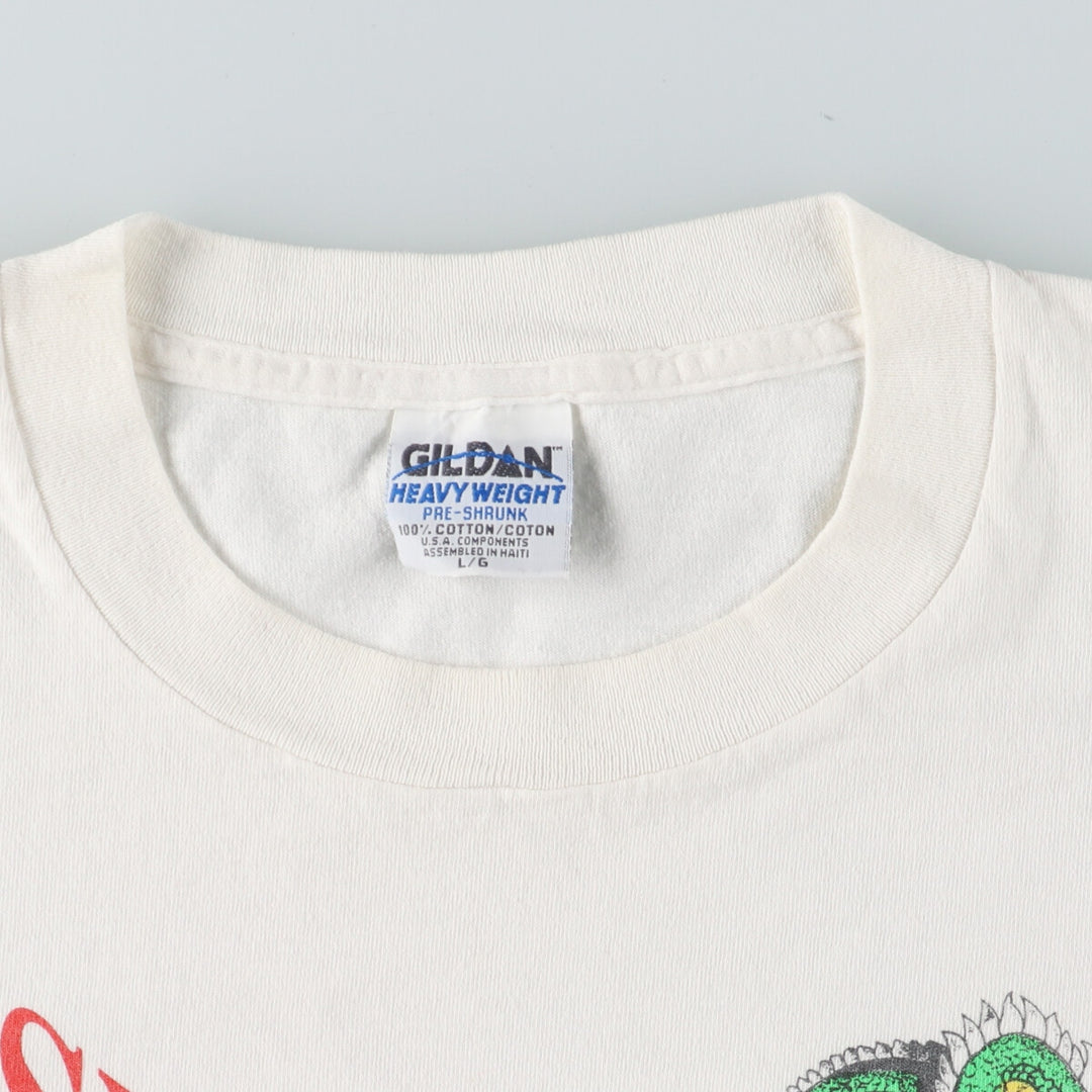 90s~ Gildan Printed T-shirt, Men's L, Vintage /eaa443333