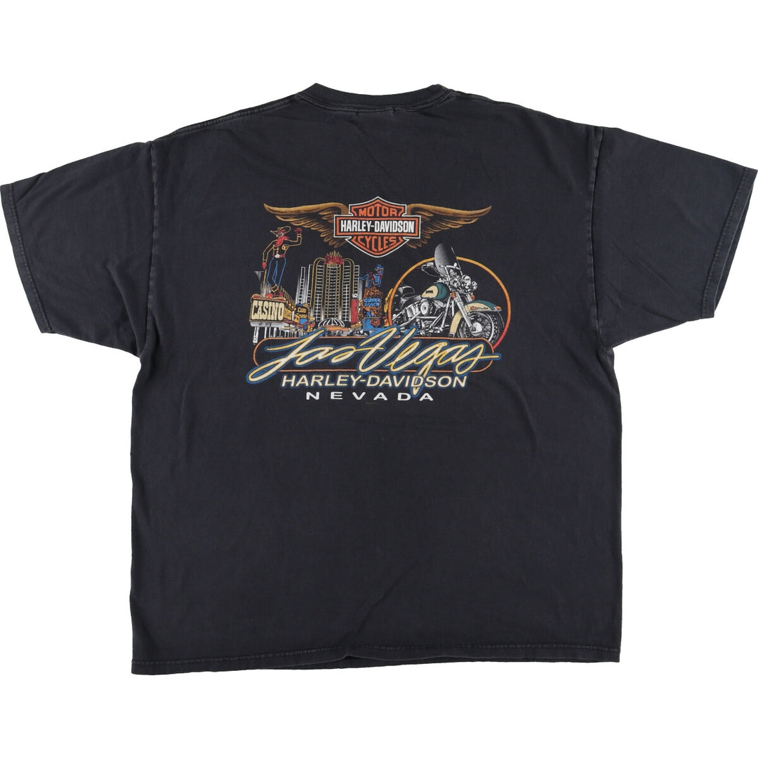 00'S Harley-Davidson Motorcycle Bike T-shirt Made in USA Men's XXL /eaa443351