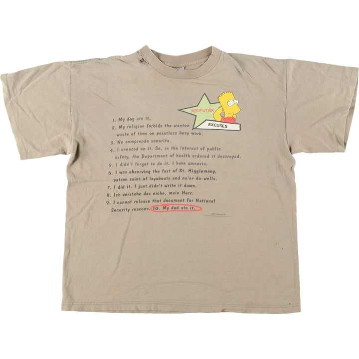 90'S STANLEY DESANTIS THE SIMPSONS Simpsons character print T-shirt made in USA men's L vintage /eaa443409