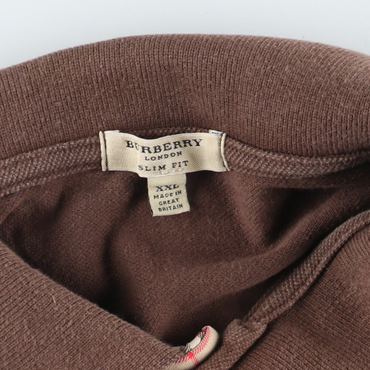 Burberry's LONDON short sleeve polo shirt made in England, men's XXL /eaa443483