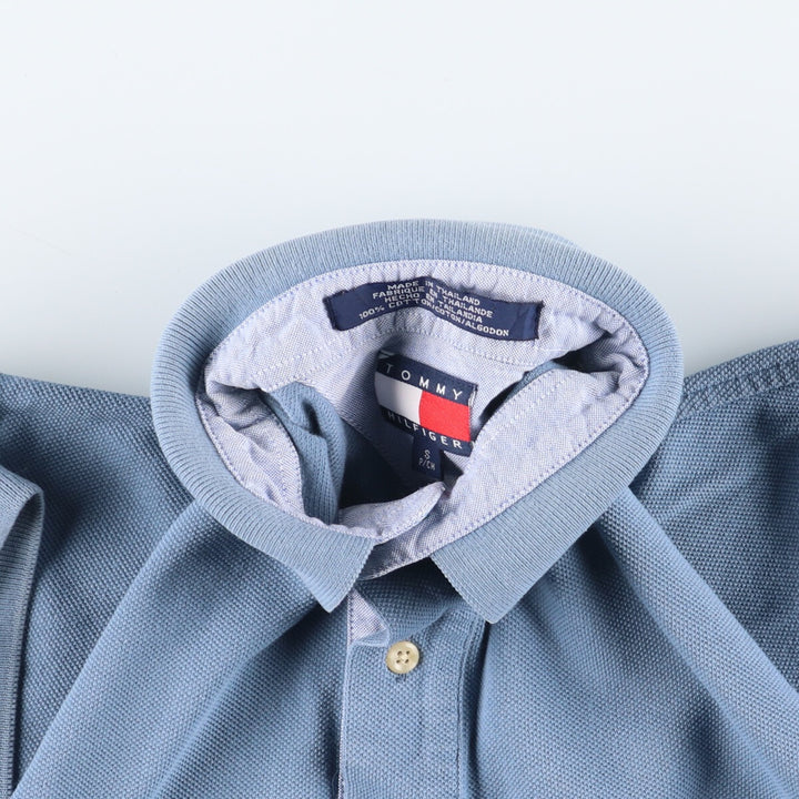 90'S Tommy Hilfiger short sleeve polo shirt, men's size S, vintage cotton blue type Vintage Second Hand