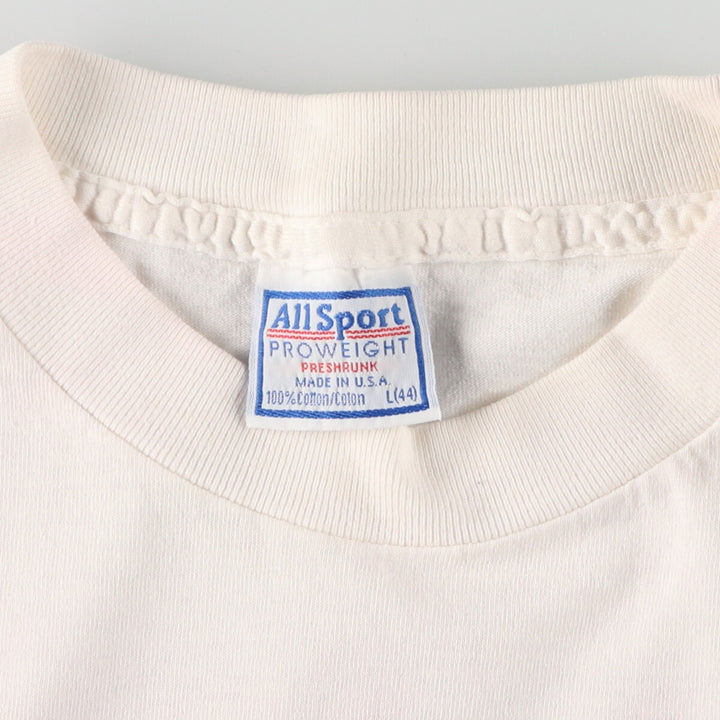 90'S ALL SPORT back print long sleeve T-shirt, made in USA, men's L, vintage /eaa443563