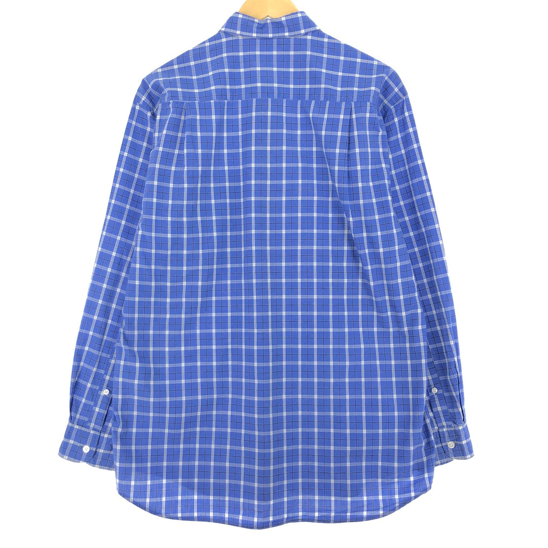 90'S NAUTICA Long Sleeve Cotton Check Shirt Men's M Vintage /eaa443612