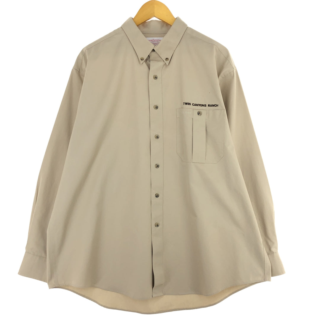 Filson Long Sleeve Button Down Work Shirt Men's XL /eaa443641