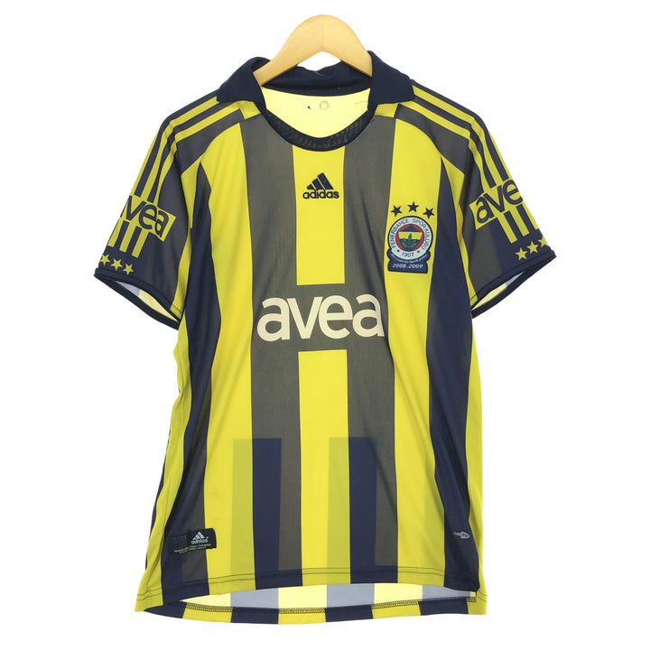 Adidas Fenerbahce SK Stripe Pattern Collared Soccer Jersey Game Shirt Men's M /eaa443678