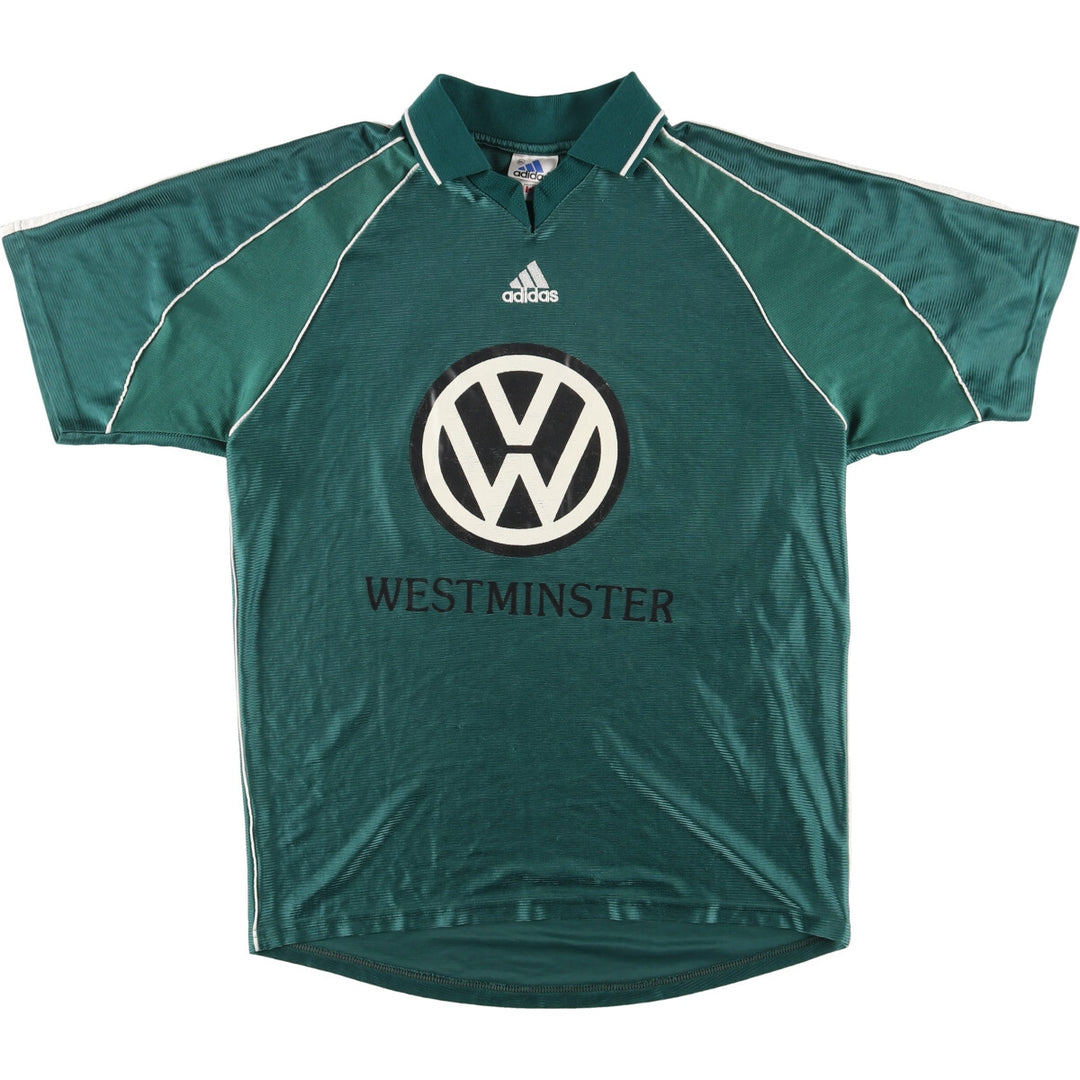 90'S Adidas VfL Wolfsburg Collared Soccer Jersey Game Shirt Made in Canada XL Men's XL Vintage /eaa443680