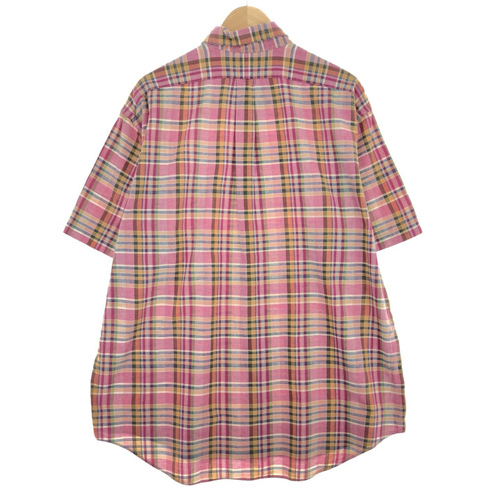 Ralph Lauren BLAKE short sleeve button down check shirt men's XL /eaa443770