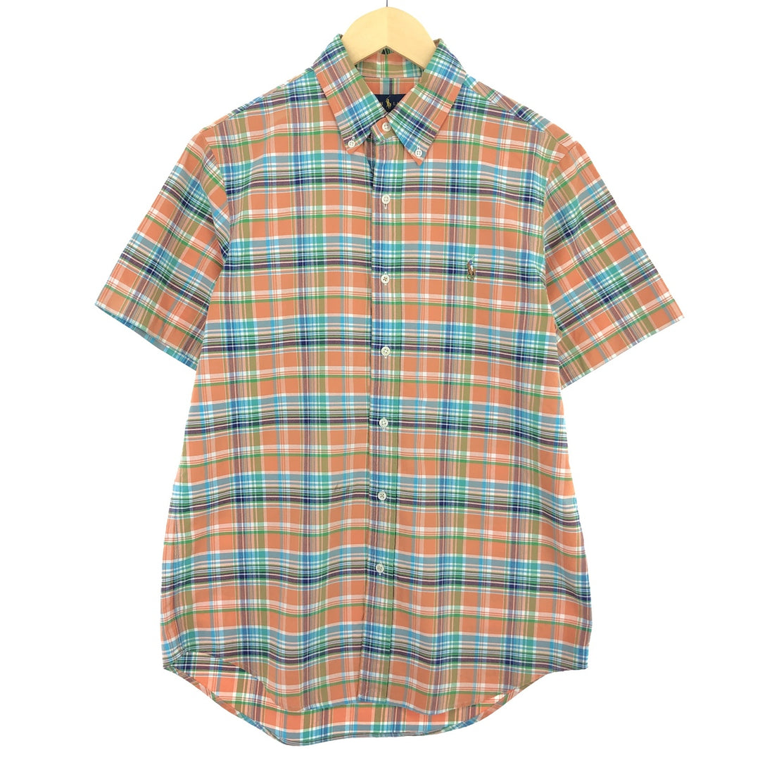 Ralph Lauren short sleeve button down check shirt for men M /eaa443774