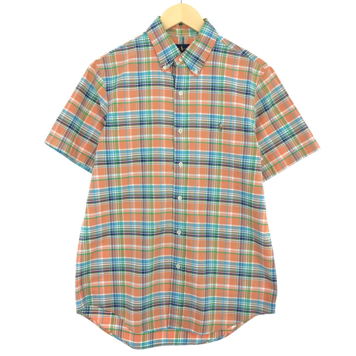 Ralph Lauren short sleeve button down check shirt for men M /eaa443774