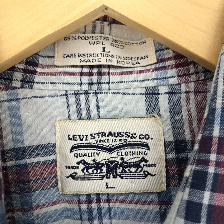 Levi's Short Sleeve Western Shirt Men's L /eaa443784