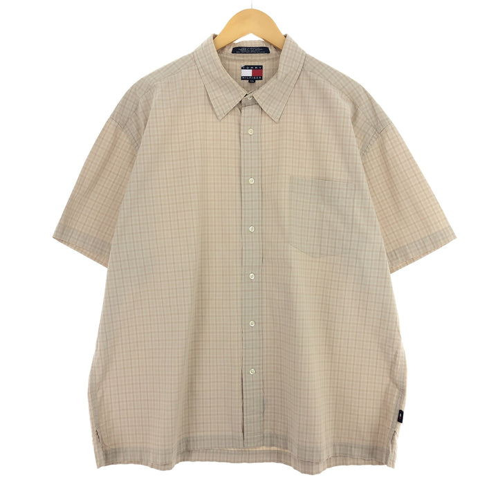 Tommy Hilfiger Short Sleeve Button Down Check Shirt Men's XXL /eaa443786