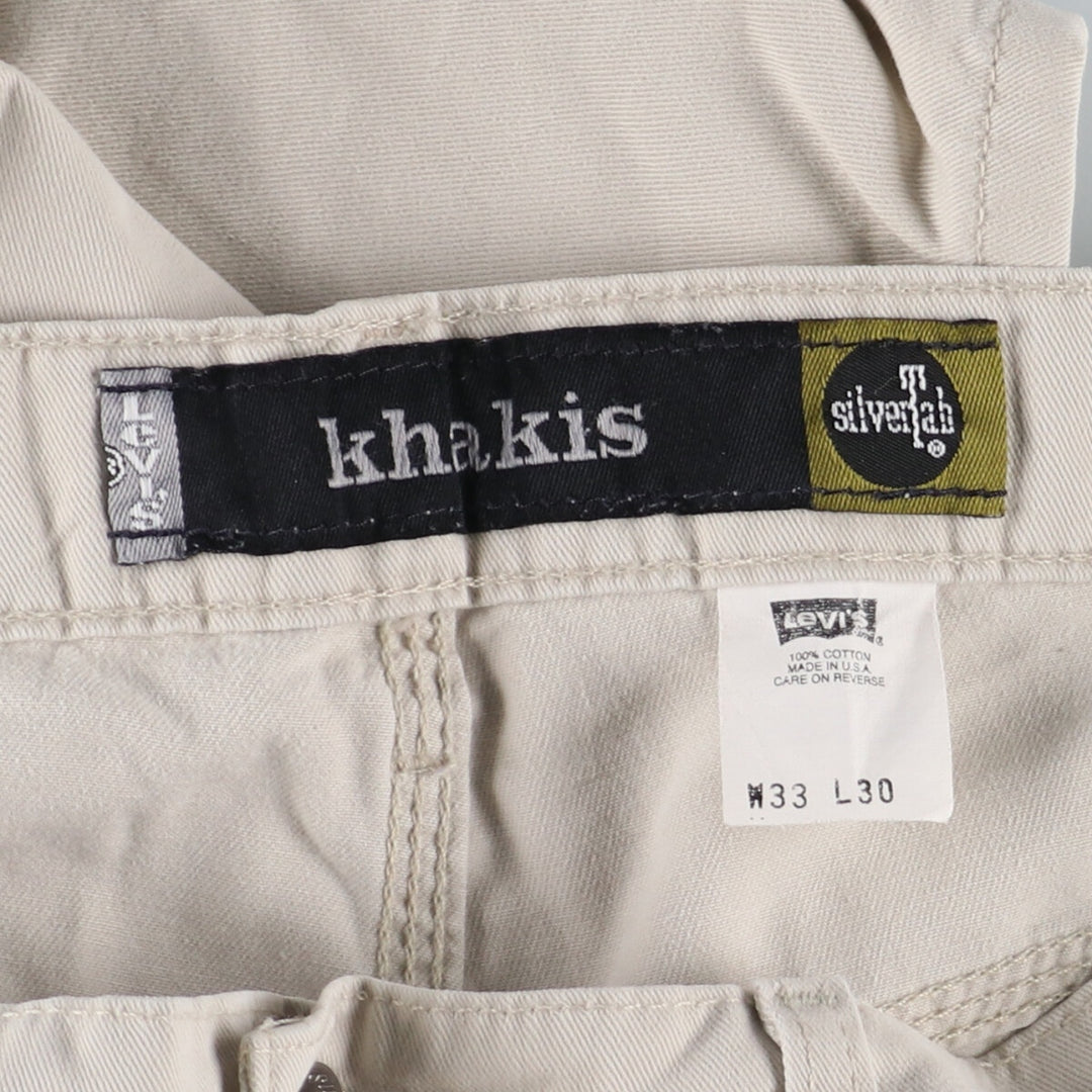 90'S Levi's SILVER TAB Khakis Chino Painter Pants Made in USA Men's W34 Vintage /eaa443805