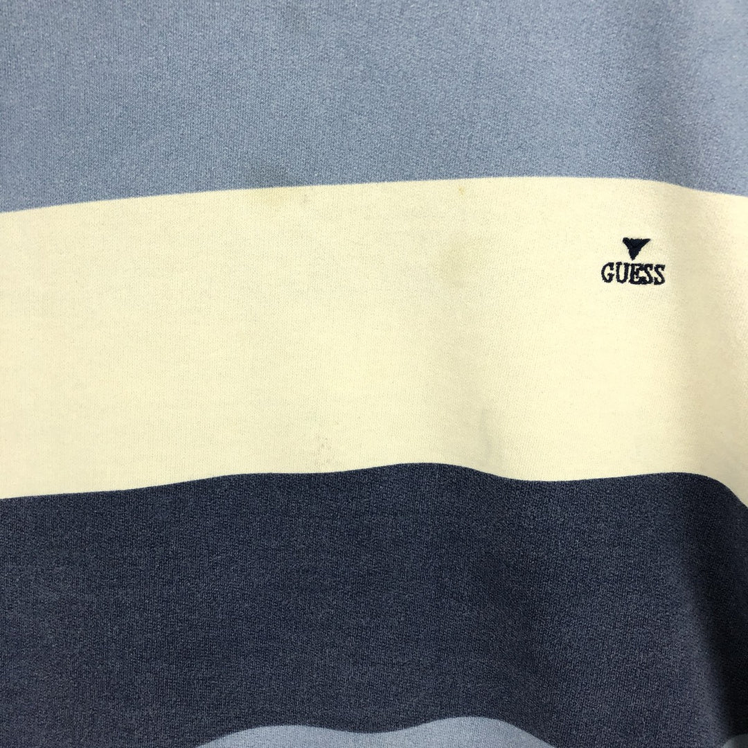 90'S Guess Striped Pattern Sweatshirt Trainer Made in USA Men's M Vintage /eaa443859