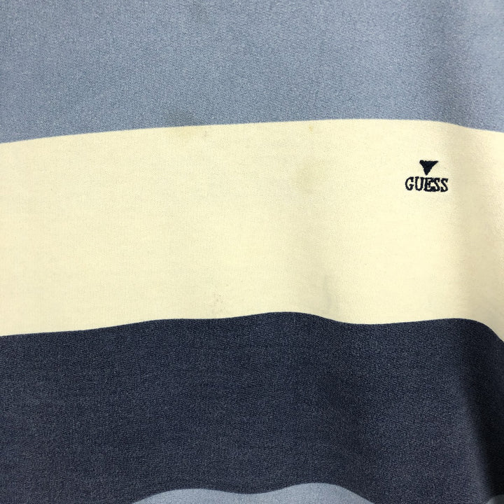 90'S Guess Striped Pattern Sweatshirt Trainer Made in USA Men's M Vintage /eaa443859