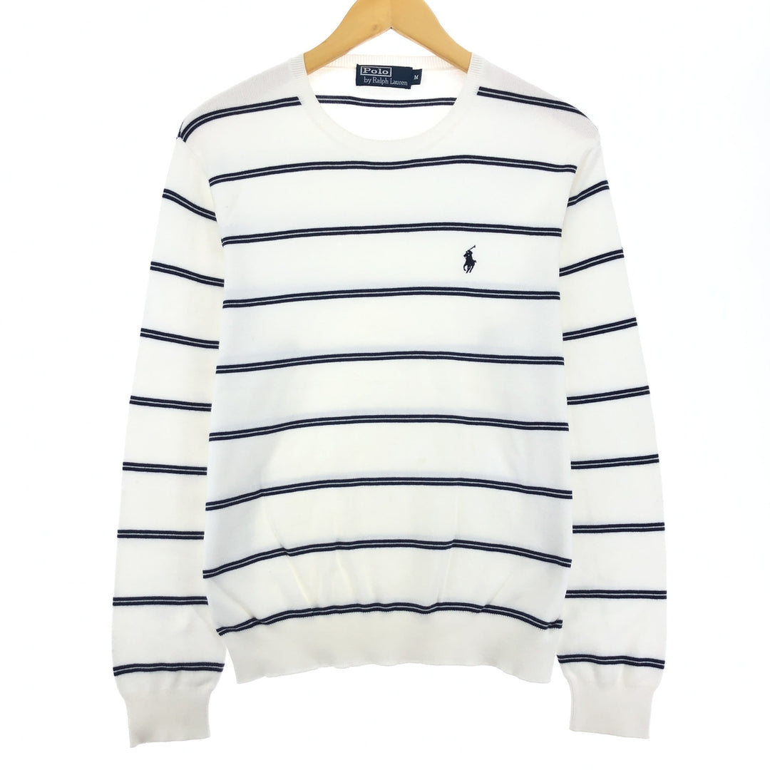 Ralph Lauren POLO by Ralph Lauren Striped Pattern Pima Cotton Knit Sweater Men's M /eaa443886