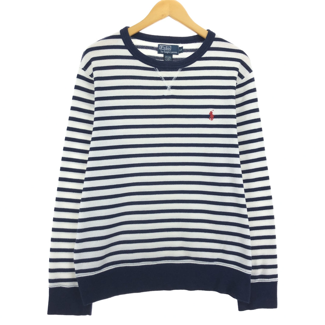 Ralph Lauren POLO by Ralph Lauren Striped Pattern Cotton Knit Sweater Men's L /eaa443889