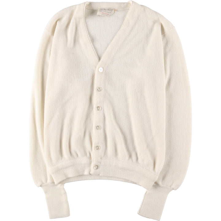 70'S JEFFLINKS Acrylic Knit Cardigan Made in USA Men's L Vintage /eaa443891