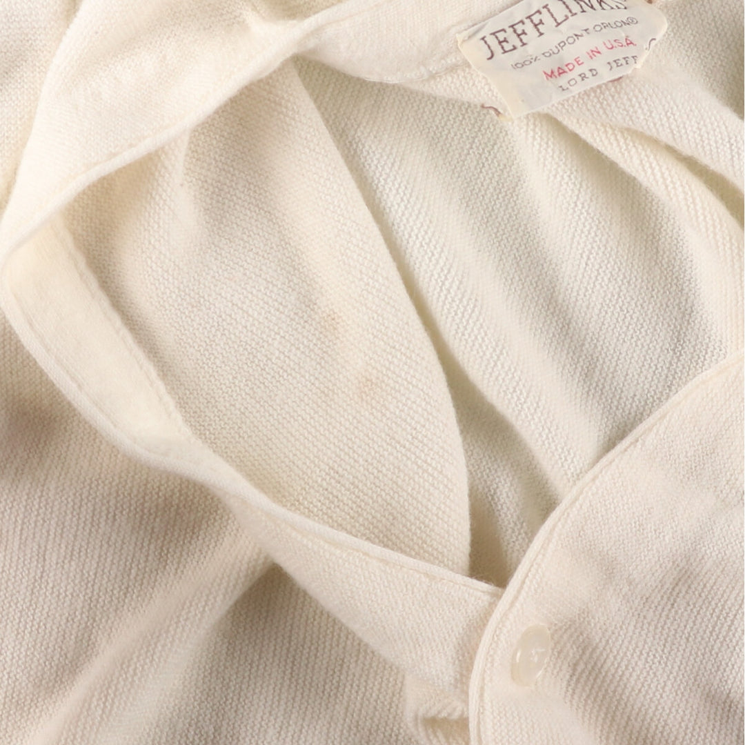 70'S JEFFLINKS Acrylic Knit Cardigan Made in USA Men's L Vintage /eaa443891