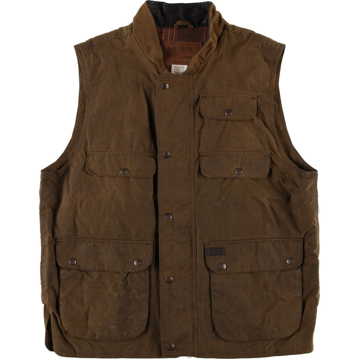 OUTBUCK Waxed Cotton Oiled Vest Men's XL /eaa444082