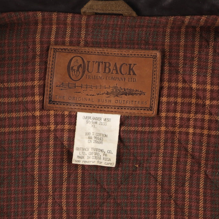 OUTBUCK Waxed Cotton Oiled Vest Men's XL /eaa444082