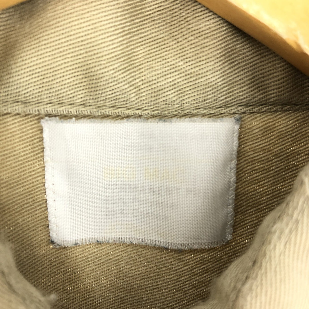 70'S BIG MAC Short Sleeve Work Shirt Men's Medium Vintage polyester Beige type Vintage Second Hand