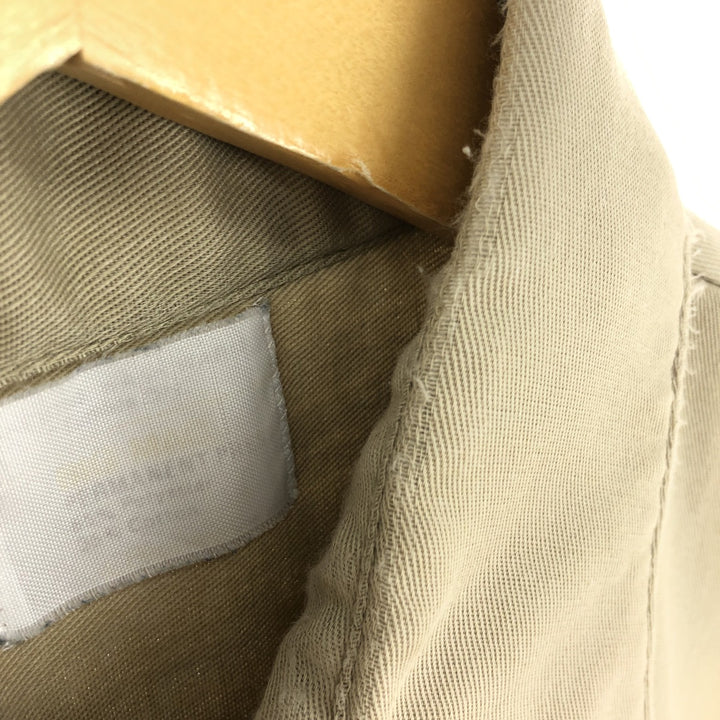 70'S BIG MAC Short Sleeve Work Shirt Men's Medium Vintage polyester Beige type Vintage Second Hand