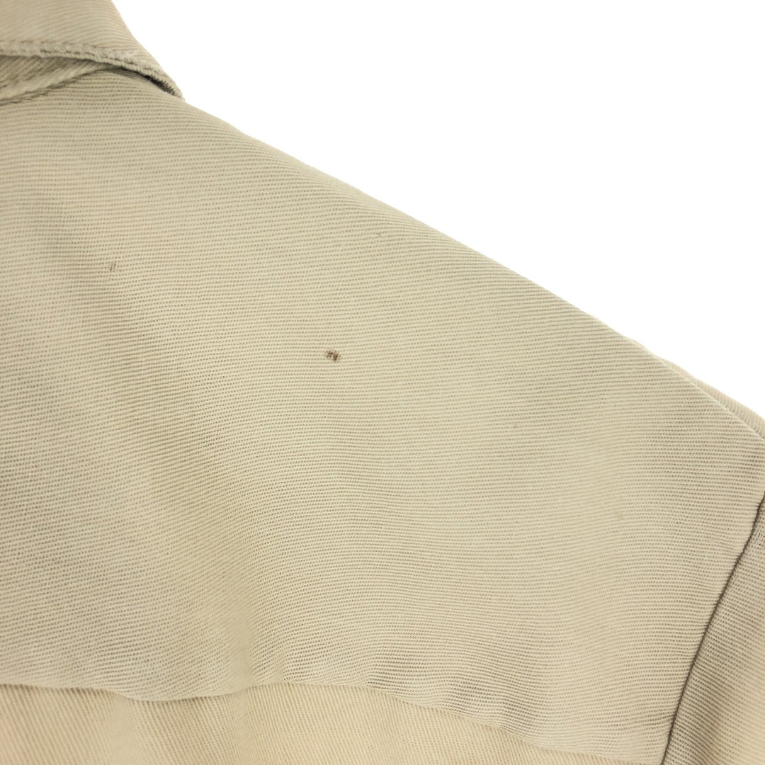 70'S BIG MAC Short Sleeve Work Shirt Men's Medium Vintage polyester Beige type Vintage Second Hand