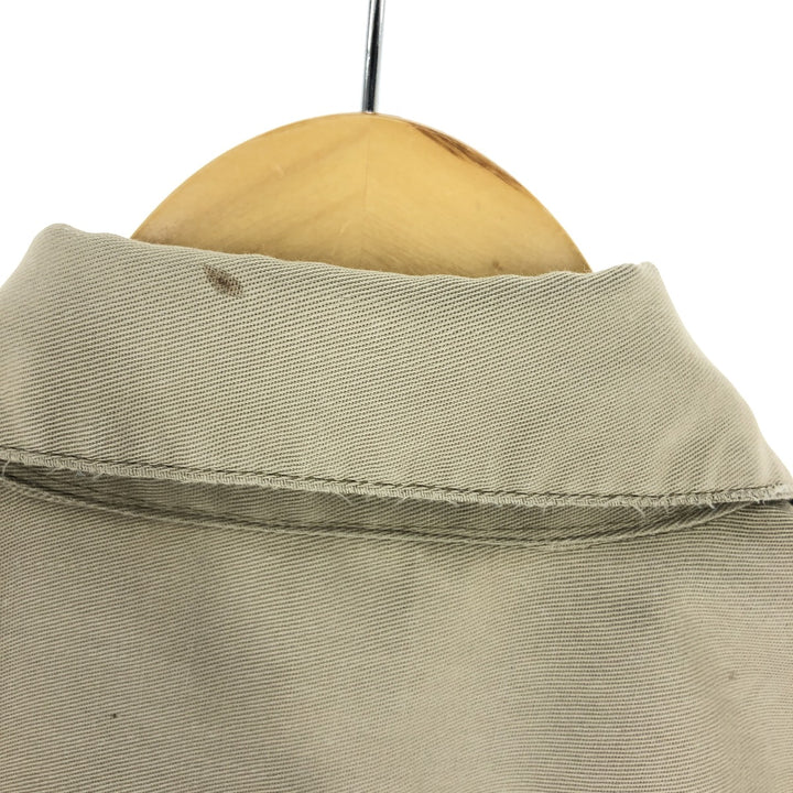 70'S BIG MAC Short Sleeve Work Shirt Men's Medium Vintage polyester Beige type Vintage Second Hand