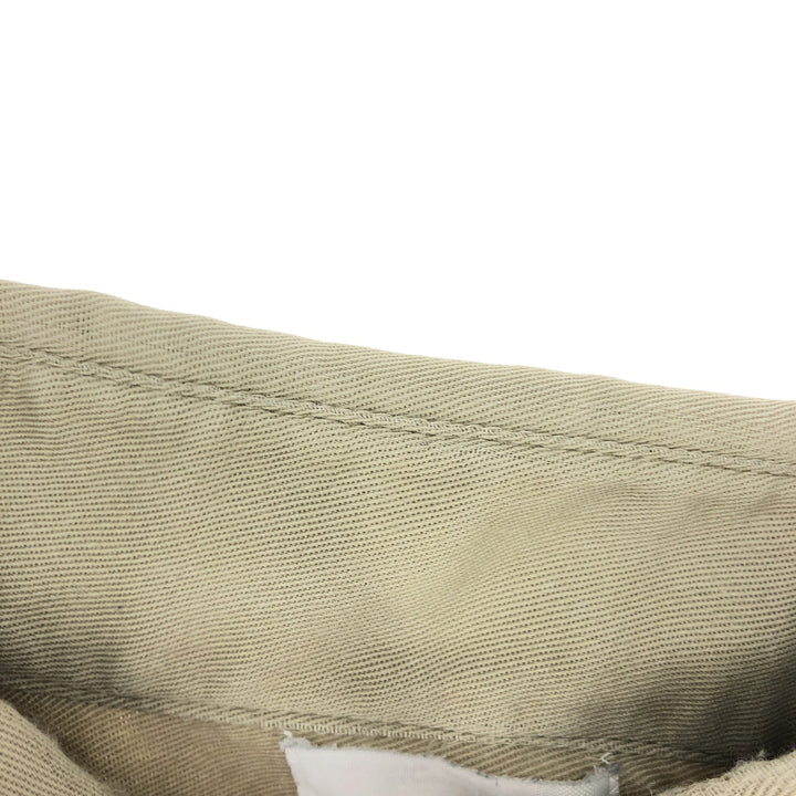 70'S BIG MAC Short Sleeve Work Shirt Men's Medium Vintage polyester Beige type Vintage Second Hand