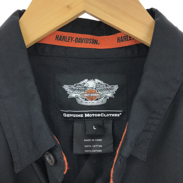 Harley-Davidson Long Sleeve Button-Down Work Shirt Men's L /eaa444175