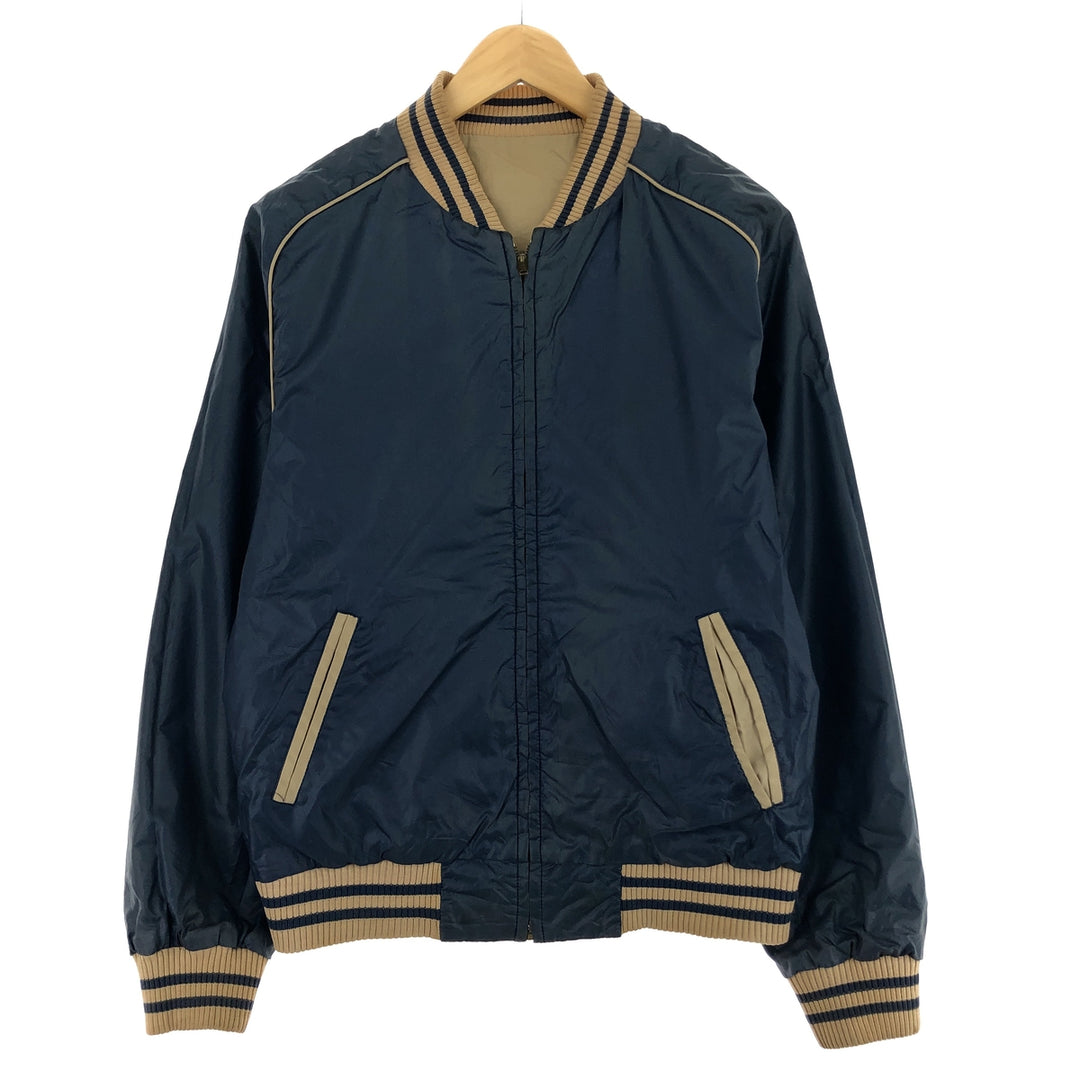 70'S MONTGOMERY WARD reversible cotton x poly blouson men's M vintage /eaa444276